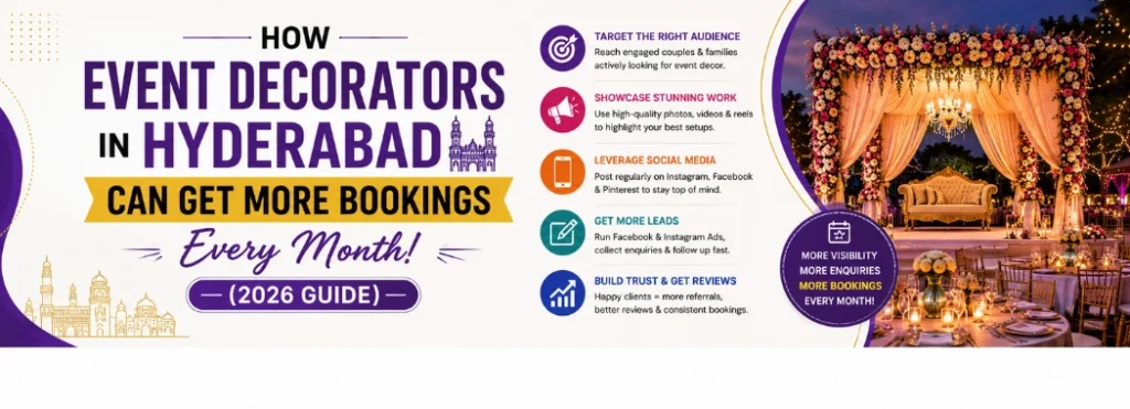 How Event Decorators in Hyderabad Can Get More Bookings Every Month
