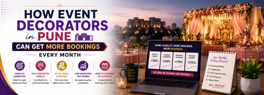 How Event Decorators in Pune Can Get More Bookings Every Month'
