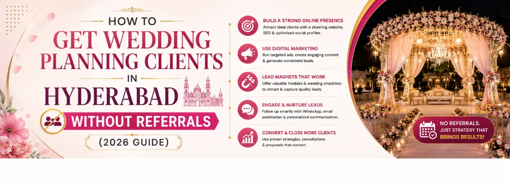 How to Get Wedding Planning Clients in Hyderabad Without Referrals