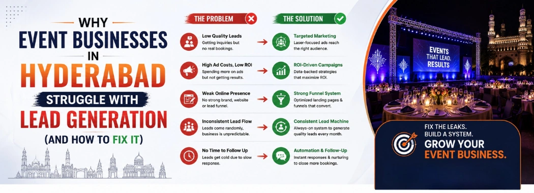 Why Event Businesses in Hyderabad Struggle with Lead Generation (And How to Fix It)