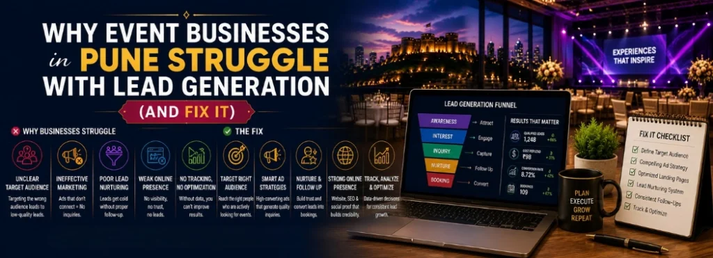 Why Event Businesses in Pune Struggle with Lead Generation (And Fix It)