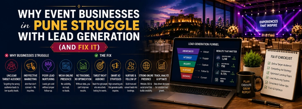 Why Event Businesses in Pune Struggle with Lead Generation (And Fix It)
